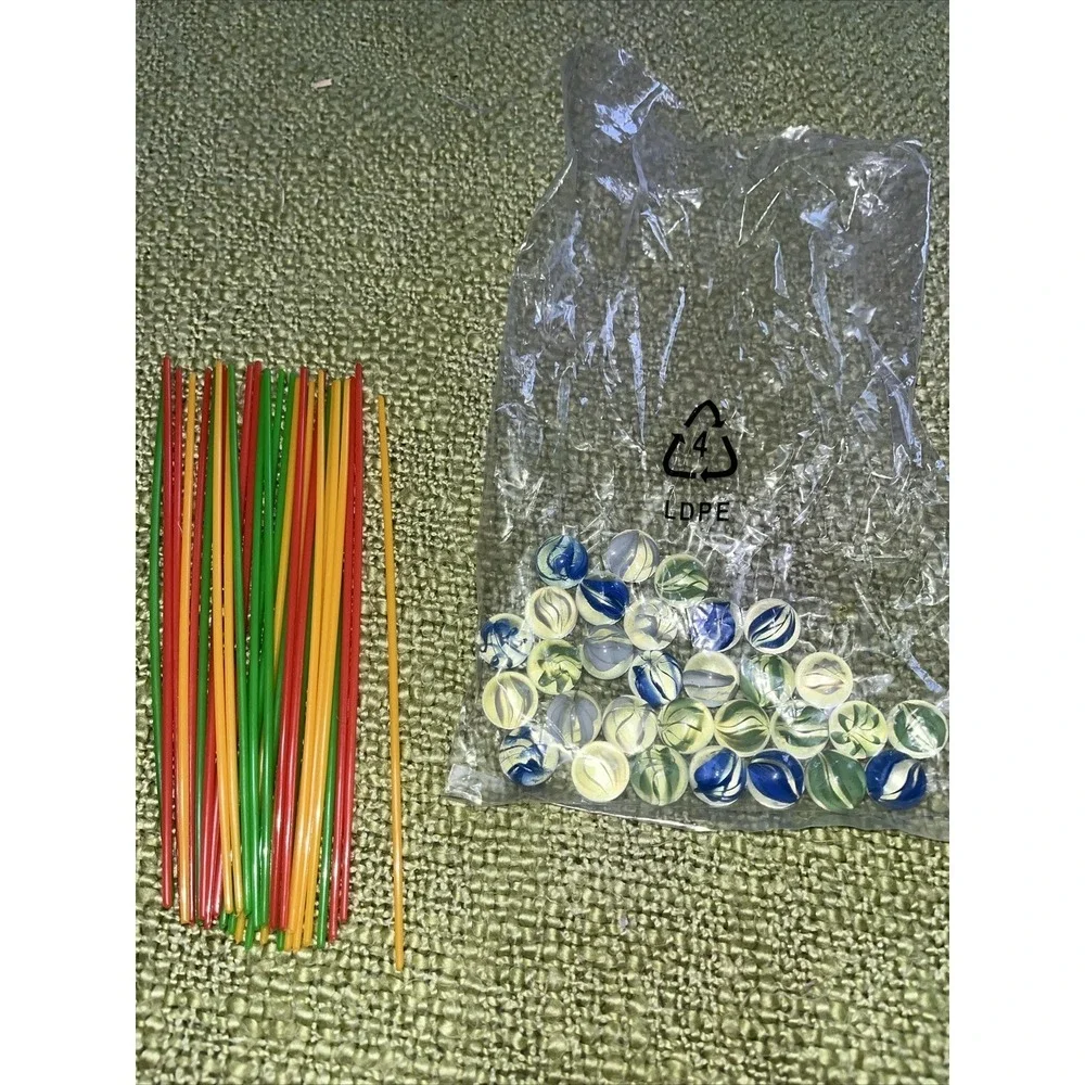 Kerplunk Mattel 2013 game replacement Parts Marbles (30) and Sticks (30)